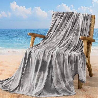 Inhand Cooling Blankets For Hot Sleepers, Absorbs Heat To Keep Adults Cool For Summer Nights Sweats, Gray Lightweight Blanket For Couch Bed