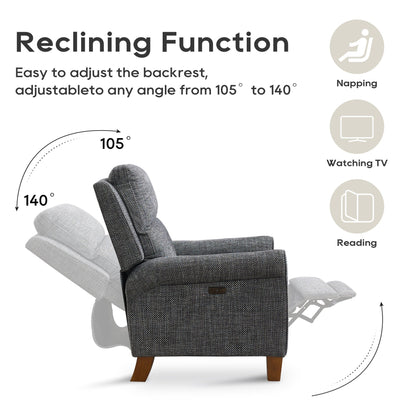 33.4 Wide Power Recliner for Living Room with USB Port