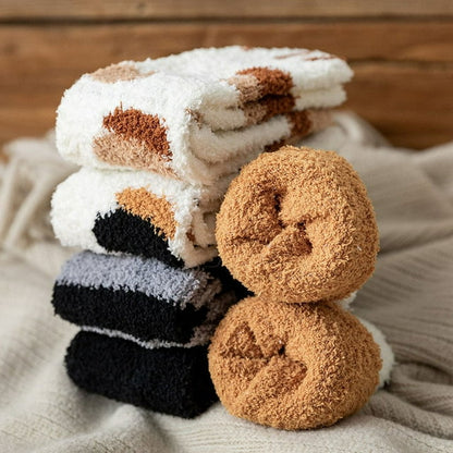 Fenmor Women Fuzzy Slipper Socks Winter Soft Cozy Plush Fluffy Socks