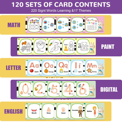Talking Flash Cards for Toddlers, Speech Therapy Toys for Autism Children, 240 Sight Words Games Montessori Learning Educational Gifts for Boys and Girls