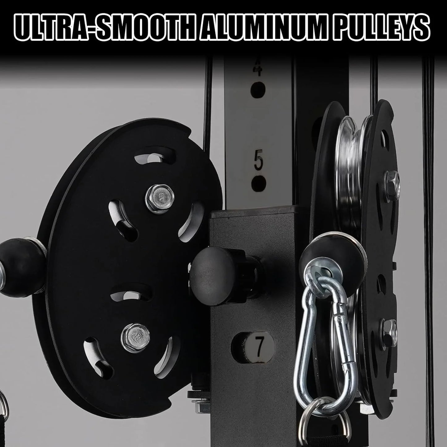 Mikolo Cable Crossover Machine Home Gym, Wall Mount Cable Station with 200LBS Weight Stack,Lat Pull Down Machine with 27 Positions Dual Pulley System