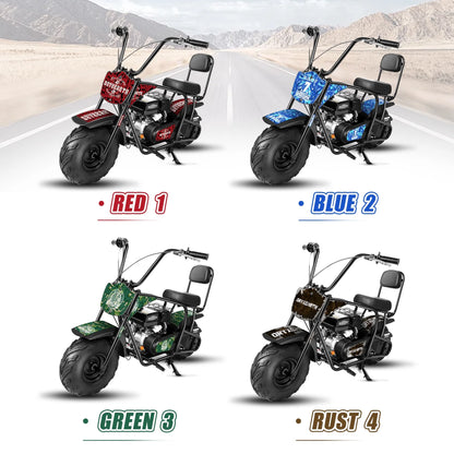 Oryxearth 99cc 4-Stroke Mini Bikes, Gas Powered Mini Dirt Bike, up to 24 mph, Green