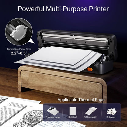 Tattoo Printer,SINGES Tattoo Stencil Printer with 20pcs Transfer Paper,Thermal Tattoo Machine for Tattooing, Black