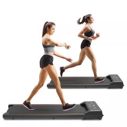 BestParts Treadmill, Under Desk Electric Treadmill with LED Display and Remote Control, 2.5HP Quiet Motor, Suitable for Home Office Use, Black
