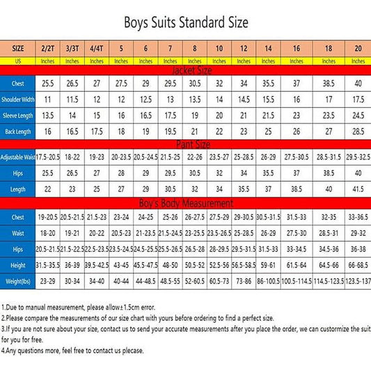 Wehilion Boys Formal Suit Wedding Tuxedo 3 Pieces Floral Jacket Pants Vest Kids Party Blazer