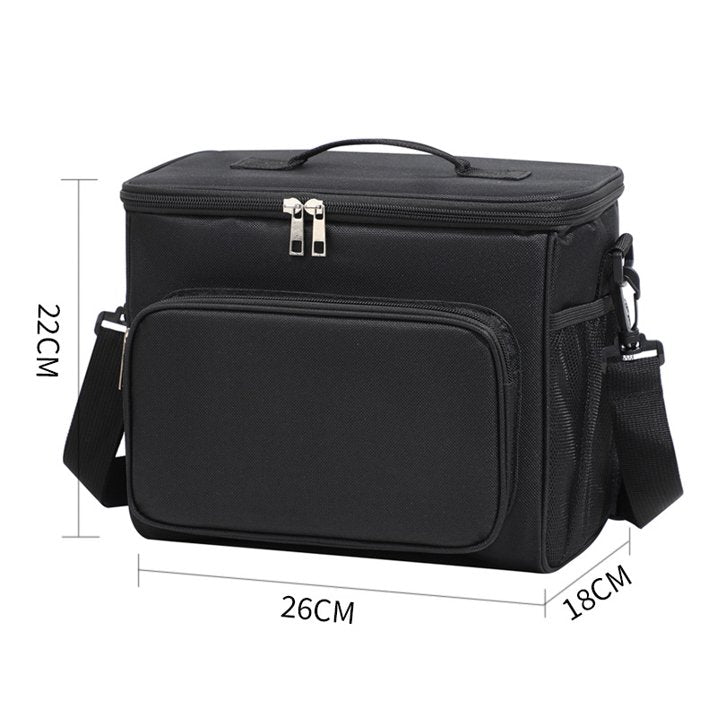 TRANSLINK Large Lunch Bag for Adult Men Women Insulated Lunch Box Leakproof Tote with Large Capacity,Black (10.5L)