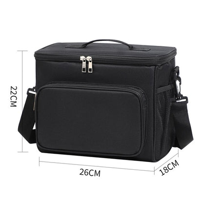 TRANSLINK Large Lunch Bag for Adult Men Women Insulated Lunch Box Leakproof Tote with Large Capacity,Black (10.5L)