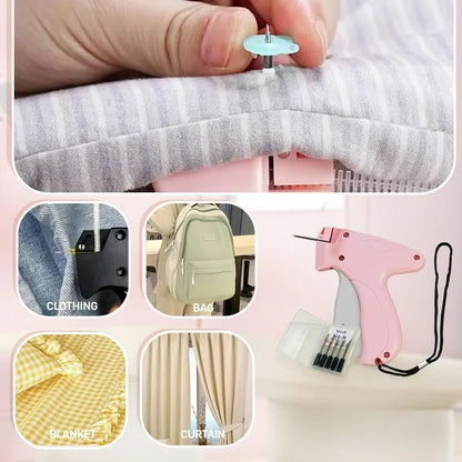 Fine Stitch Gun for Clothes, Stitchy Quick Clothing Fixer, Clothing Stitch Gun, Quilt Tacking Gun, Stitch Gun, Tagging Stitch Tool for Clothing with 6 Fine Needles & 1000 Pcs Fasteners