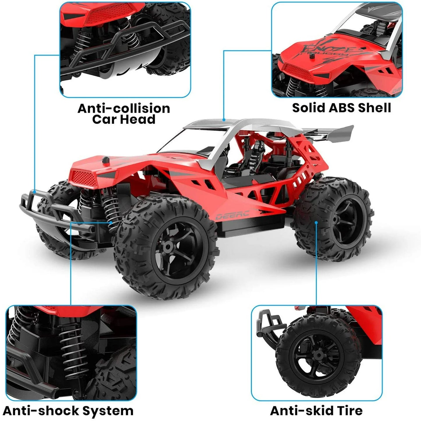 JoyStone Remote Control Car for Kids, Electric Monster Truck Off-Road Vehicle High-Speed RC Car 2.4GHz 15+ mph 1:20 Scale Toys Gifts for Children