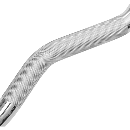 Mikolo Gym Rubber Fixed Barbell, Pre-Loaded Weight EZ Curl Bar for Strength Training & Weightlifting