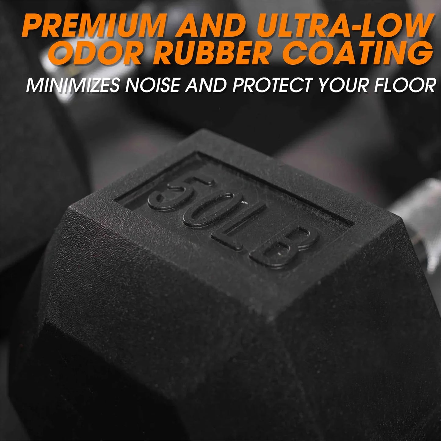 Mikolo Rubber Hex Dumbbell Set, Option in 350lbs, Strength Training Weight Set Home Gym