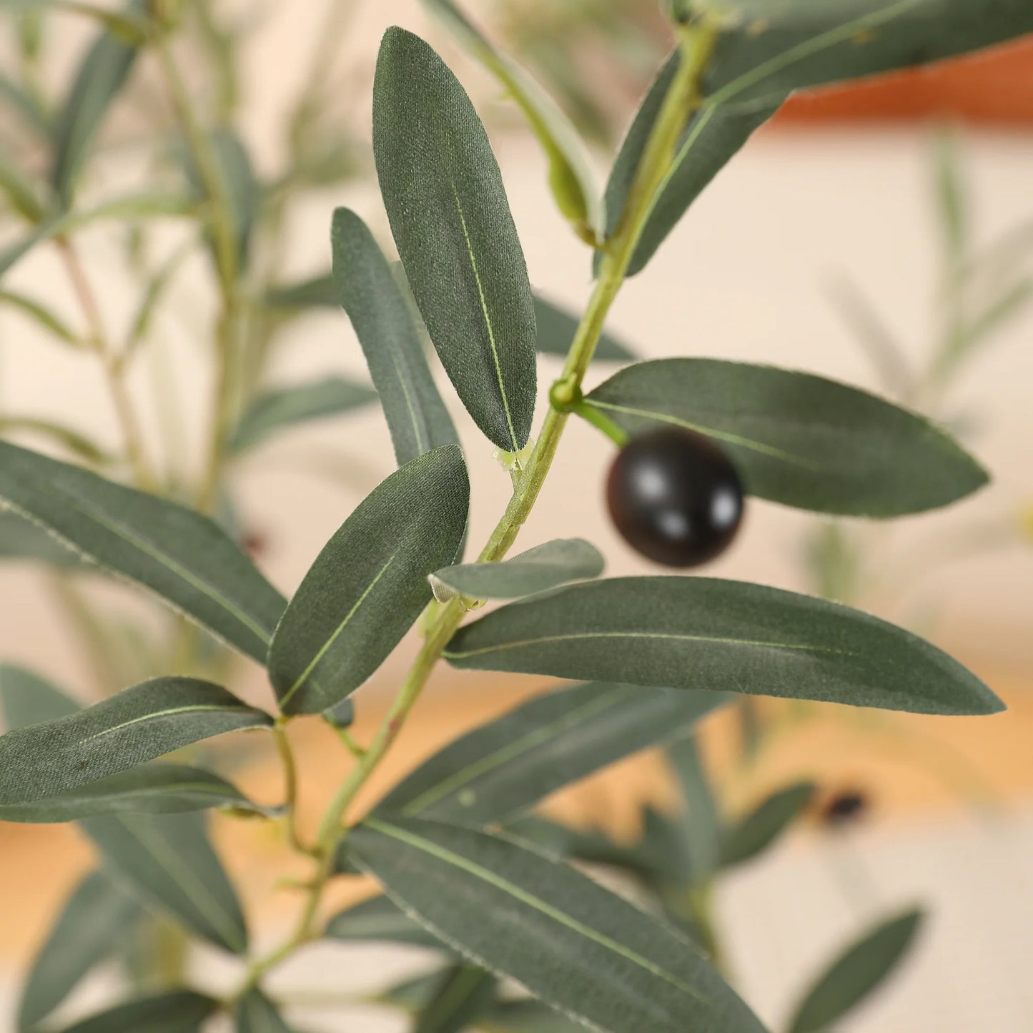 6ft Fake Plastic Olive Tree with Oval White Planter, Pre Potted Faux Greenry Plant for Home Decor Office House Living Room Indoor Outdoor, Big Fake Plants Fake House Plants