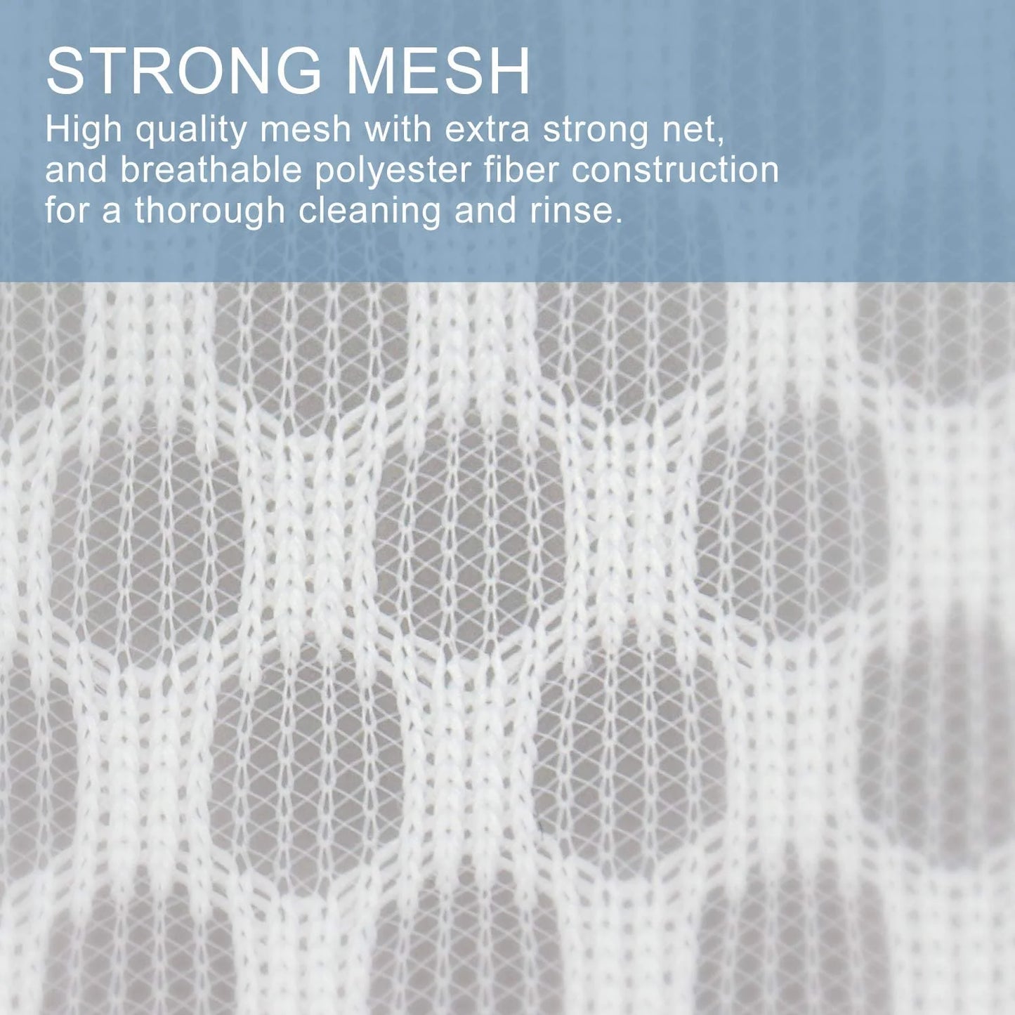 Peduu Durable Honeycomb Mesh Laundry Bags for Delicates Mesh Sweater Laundry Bag 12 x 16 inches 3Pcs