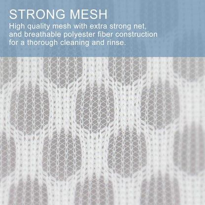 Peduu Durable Honeycomb Mesh Laundry Bags for Delicates Mesh Sweater Laundry Bag 12 x 16 inches 3Pcs