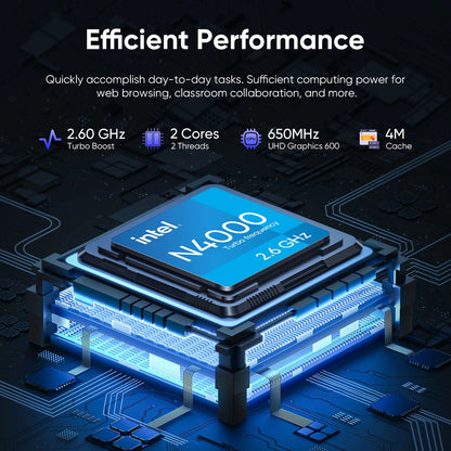 15.6"Laptop Computer,8GB RAM 256GB SSD,Windows 11 Pro Bussiness NoteBook PC,MS Office 2024,Intel Celeron N4000(up to 2.6GHz) 100% sRGB Screen,2.4G/5G Dual Band WiFi