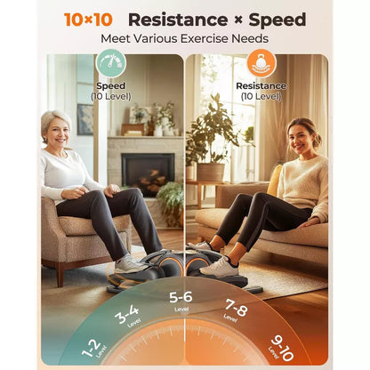 YOSUDA Under Desk Elliptical,Ellipse Leg Exerciser for Seniors Fully Assembled,Quiet & Portable Electric Seated Pedal Exerciser