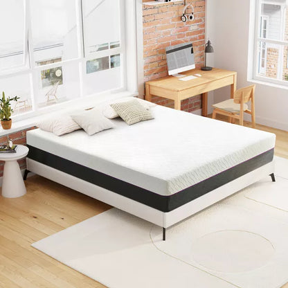 Wuleitex 8 Inch Medium Cooling Gel Memory Foam Mattress with Breathable Cover