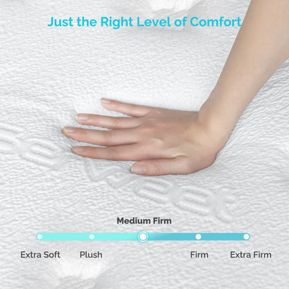 Serweet Twin Memory Foam Mattress,12 Inch Hybrid Medium Firm Mattress Full, Breathable Bed Mattress for Cooler Sleep Supportive & Pressure Relief