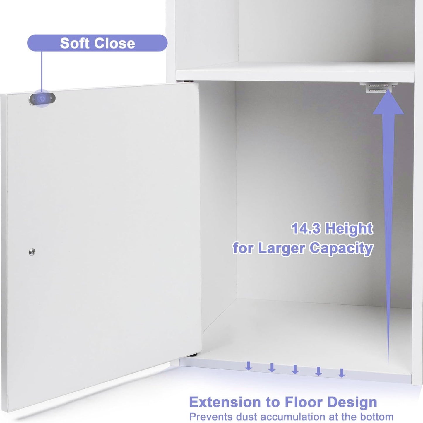 Kids Toy Storage Organizer with 8 Removable Toy Boxes, 4 Tier Toy Organizer with 6 Storage Compartments, Ultimate Kids Toy Storage Organizer for Every Space（White)