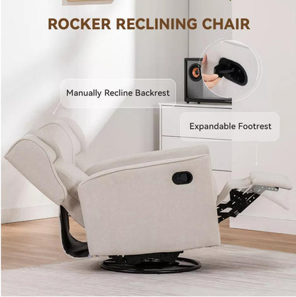 COMHOMA Baby Gliders, Rocking Recliner Chairs  Modern Nursery Chairs