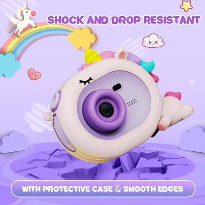 JoyStone Kids Camera for Kids, Toddler Camera Christmas Birthday Toys Gifts, Children's Camera with Flip-up Lens for Selfie & Video, 1080P HD Kids Selfie Digital Camera with 32G SD Card