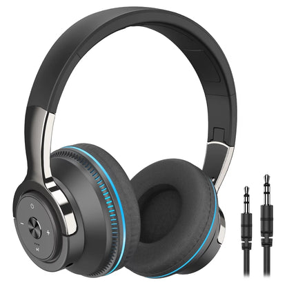 XUEYU Wireless On-Ear Headphone, Upgrade Bass HiFi Stereo Wireless Heaset, Black