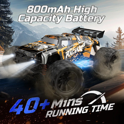 JoyStone High Speed RC Car, 1:16 Scale 30+MPH Remote Control Monster Truck All Terrain Off-Road Truck, 4WD Electric Vehicle Hobby Toy with 2 Batteries for Kids Adults