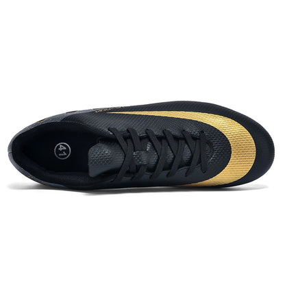HAOSHIDUO Soccer Cleats for Men Lightweight Durable Lace-Up Outdoor Football Cleats Sports Shoes AG