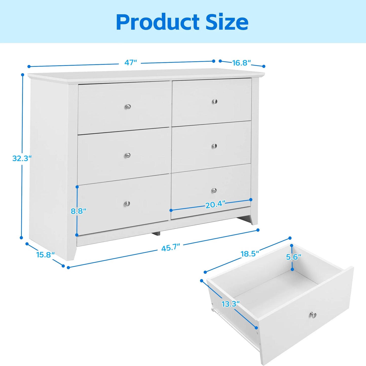 TrumanPick Black Dresser for Bedroom 5 Drawer Dresser Chest of Drawers for Bedroom Living Room Clost