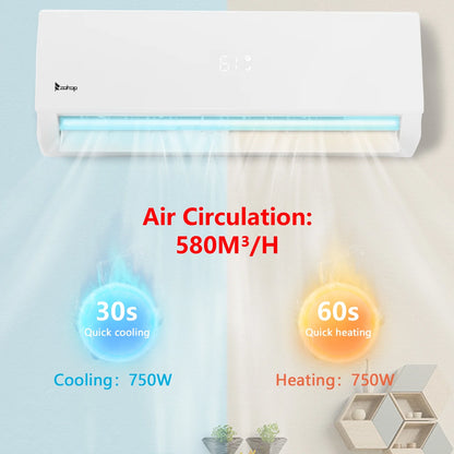Ktaxon 9000 BTU Wifi Enabled 19 Seer Mini Split Air Conditioner & Heater AC 115V