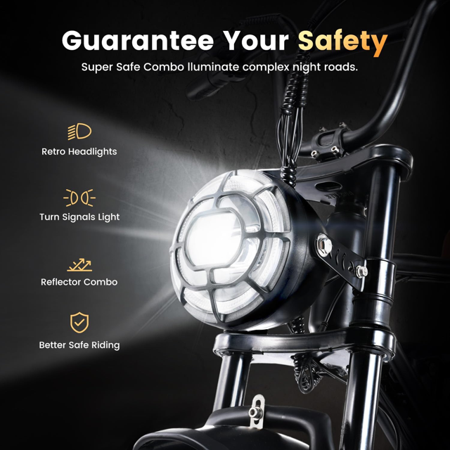 Skeri Electric Bike for Adults,Peak 1000W/1500W Motor,20/28MPH 55-150Mile ebikes for Adults with 10.4AH/13AH/26AH Battery,20" Fat Tire Electric Dirt Bike Commuting Off Road Ebike, UL2849