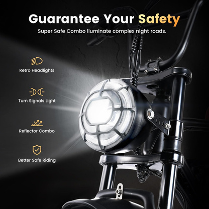 Skeri Electric Bike for Adults,Peak 1000W/1500W Motor,20/28MPH 55-150Mile ebikes for Adults with 10.4AH/13AH/26AH Battery,20" Fat Tire Electric Dirt Bike Commuting Off Road Ebike, UL2849