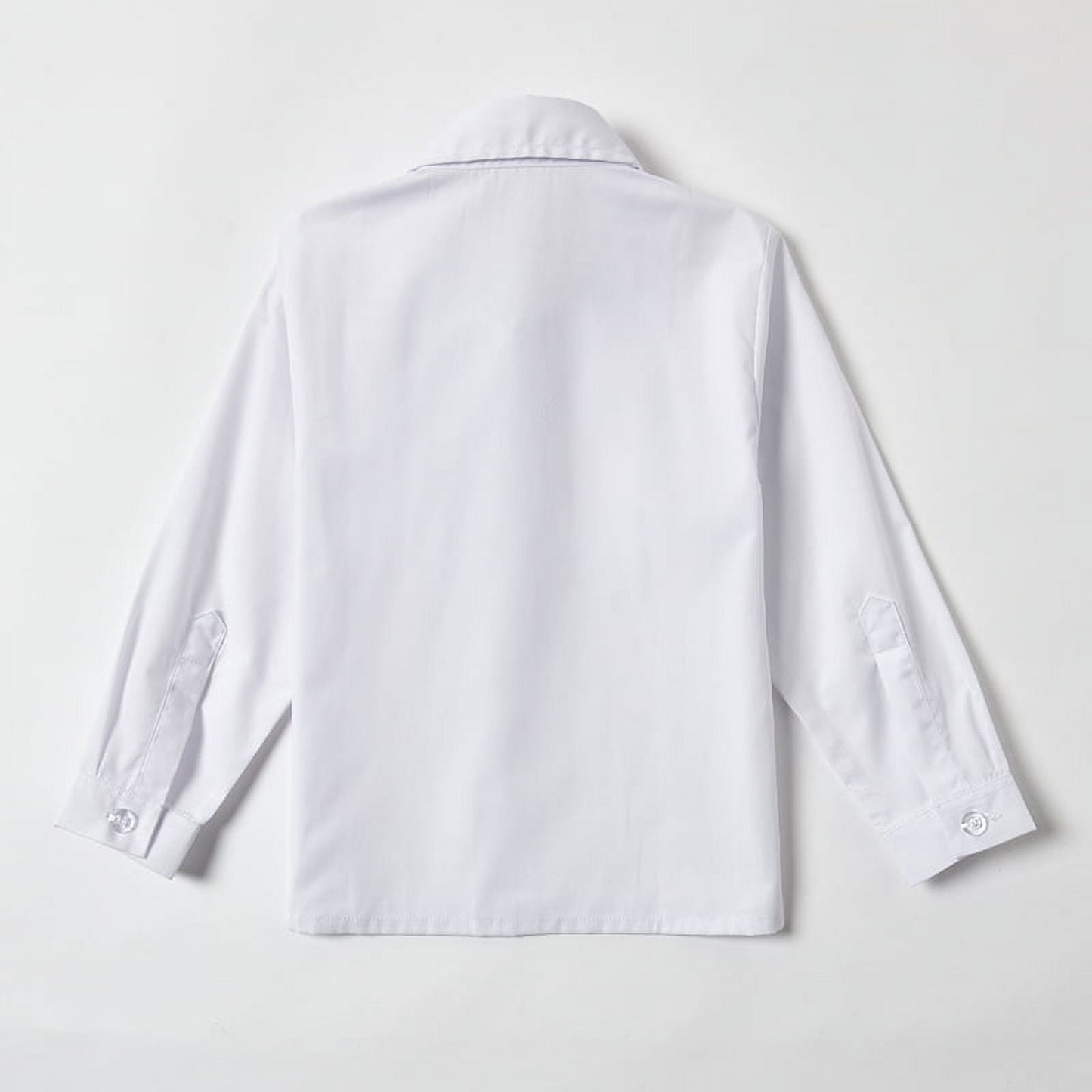 Wehilion School Uniform Boys Button Down Long Sleeve Solid Dress Shirt White 5