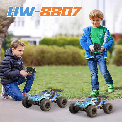 LOHEER 1:16 High Speed 4X4 Off Road Remote Control Car, Fast RC Monster Truck 40+ KM/H with 2 Batteries, All Terrain RC Truck for Adults & Kids