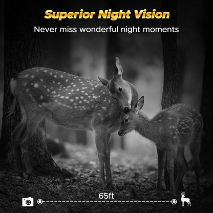 CAMPARK 2 Pack TC20 4G Cellular Trail Camera, 1080P 24MP Hunting Game Camera with Live View and Motion Alerts, Low Glow Night Vision and IP66 Waterproof for Wildlife Monitoring