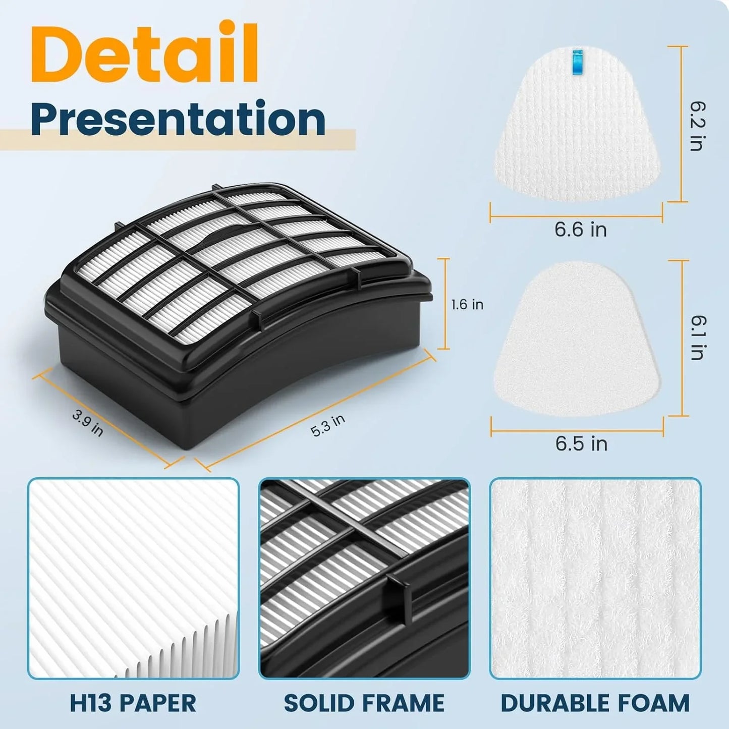 Vacuum Filter Replacement for Shark Vacuum Navigator Lift away NV350 NV351 NV352 NV355 NV356E NV360 UV440 UV540 CU500 XFF350 XHF350