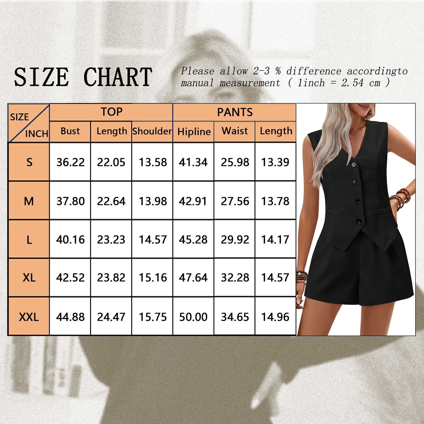 SHIBEVER Lounge Sets for Women Black Summer Casual Sleeveless 2pcs Sets Womens V Neck Dressy Vest Waistcoat with Pockets and Shorts Outfits Loungewear XL