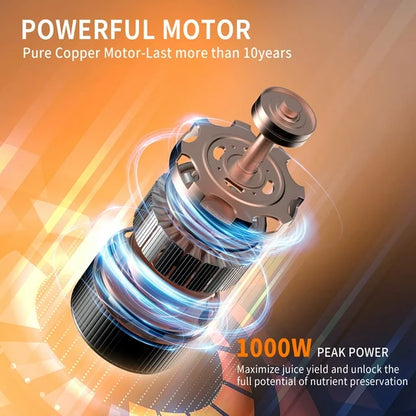 VAVSEA Juicer Machine 600W, Juice Extractor, Anti-Drip Press Centrifugal Juicer with Big Mouth 3" Feed Chute for Whole Fruit Vegetable, BPA-Free, Easy to Clean