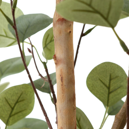 6 ft Artificial Eucalyptus Plants in Pot with Realistic Leaves and Natural Wood Trunk, Faux Tree