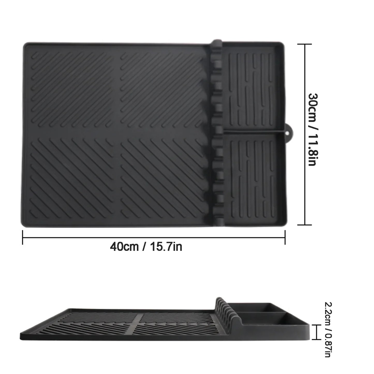 Side Shelf Mat for Blackstone, Silicone Grill Pad for Outdoor Grill Kitchen Counter, Food Grade Griddle Mat, BBQ Grill Mats, Baking Mats, Grill Prep Trays, Hot Pads (Orange)