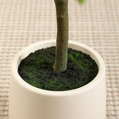 5ft Artificial Bougainvillea Tree with 9 inch White Planter, Tall Fake Bougainvillea Trees with Red Flowers, Faux Bougainvillea Silk Plants for Indoor, Plants for Home Decor