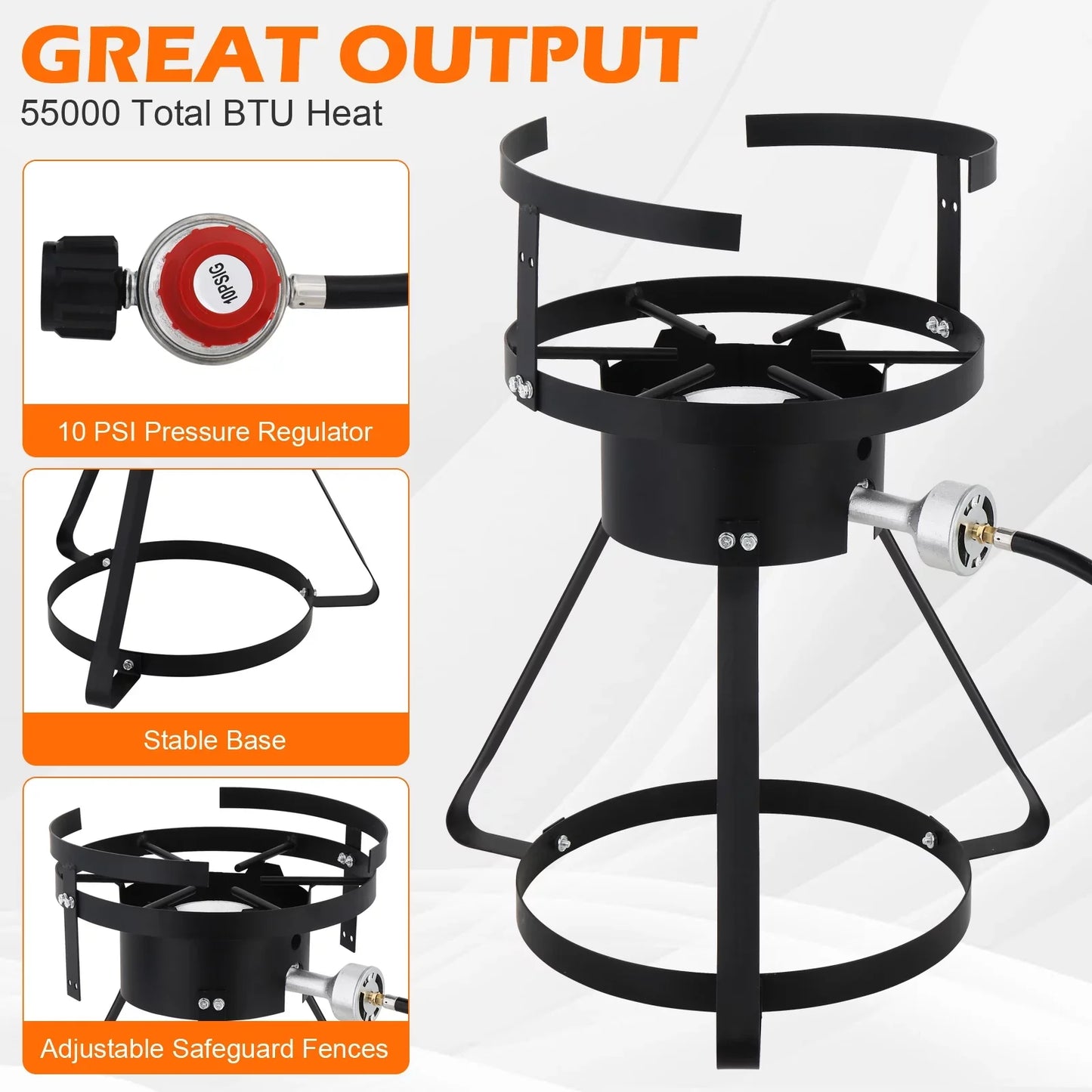 Ktaxon Propane Outdoor Fryer Aluminum Frying/Boiling Turkey Fryer Pot 30QT