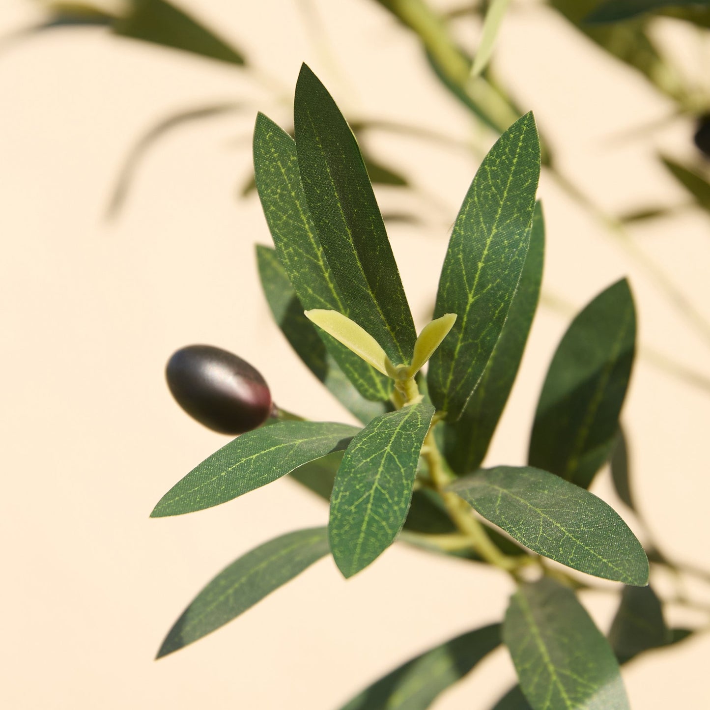 DR.Planzen 6FT Tall Artificial Olive Tree with Tall White Planter, UV Resistant Silk Leaves  Real Wood Trunk | Home Office House Outdoor Decor