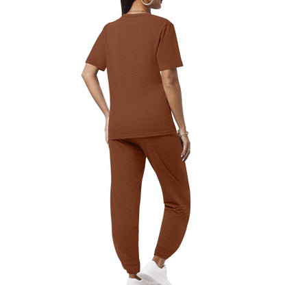 UVN Jogger Sets for Women Sweatsuit 2 Piece Lounge Set Solid Outfits Sets Casual Tracksuits with Pockets