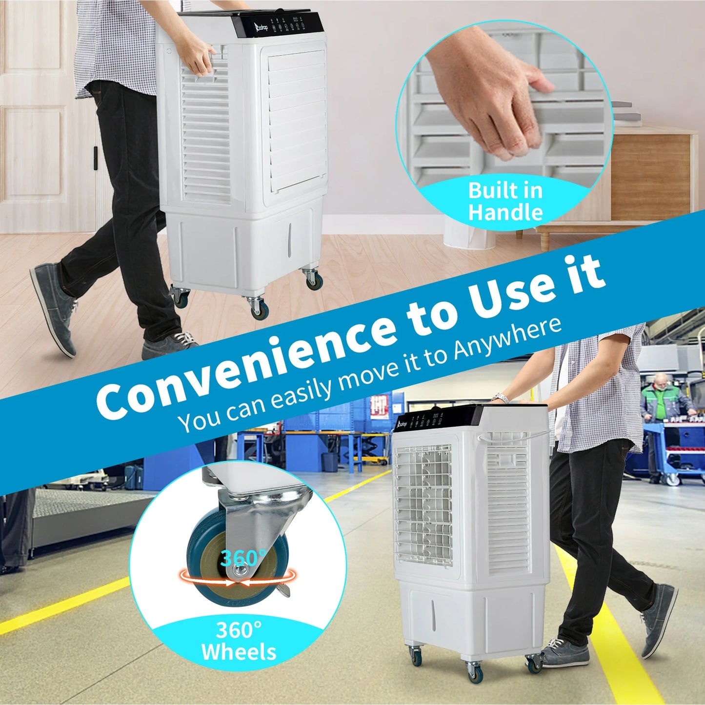 Ktaxon Tower Fans for Home, 36" Standing Floor Fan with Remote, 90° Oscillating Fan, 24 ft/s High Velocity, LED Display, 4 Speeds, 4 Modes, 8H Timer, Quiet Bedroom Fan