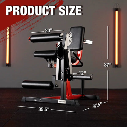 syedee Leg Extension and Curl Machine, Lower Body Special Leg Machine, Adjustable Leg Exercise Bench with Plate Loaded, Leg Rotary Extension for Thigh, Home Gym Weight Machine