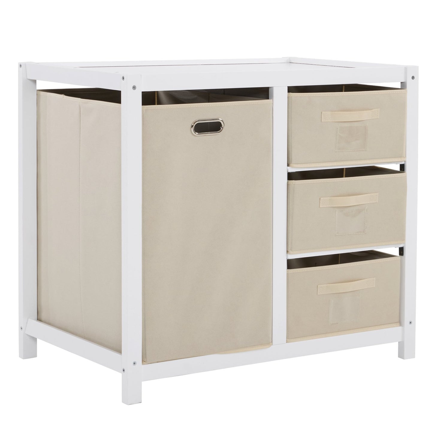 Ktaxon Baby Changing Table with 3 Storage Drawers, Baby Changing Station, Diaper Changing Station - White