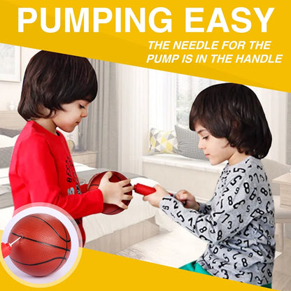 Basketball Hoop Arcade Game for Kids, Basketball Goal with 6 Balls Indoor Outdoor, Basketball Shooting System, Pop a Shot Basketball Game, Sports Toys Gifts for 3-6 Year Old Boys Girls