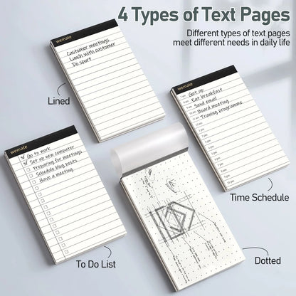 WEMATE Notepad Holder Set,for Meetings, Daily Records, and Notes Brown