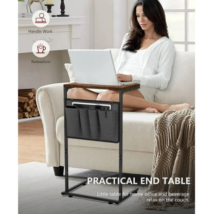 C Shaped End Table,Standing Desk Laptop